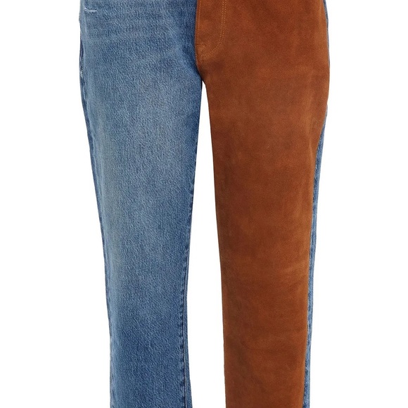 FRAME
Le Original suede-paneled high-rise straight-leg jeans - Picture 4 of 4